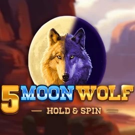 5 Moon Wolf logo – Slots by Apparat Gaming at Mega Riches Casino
