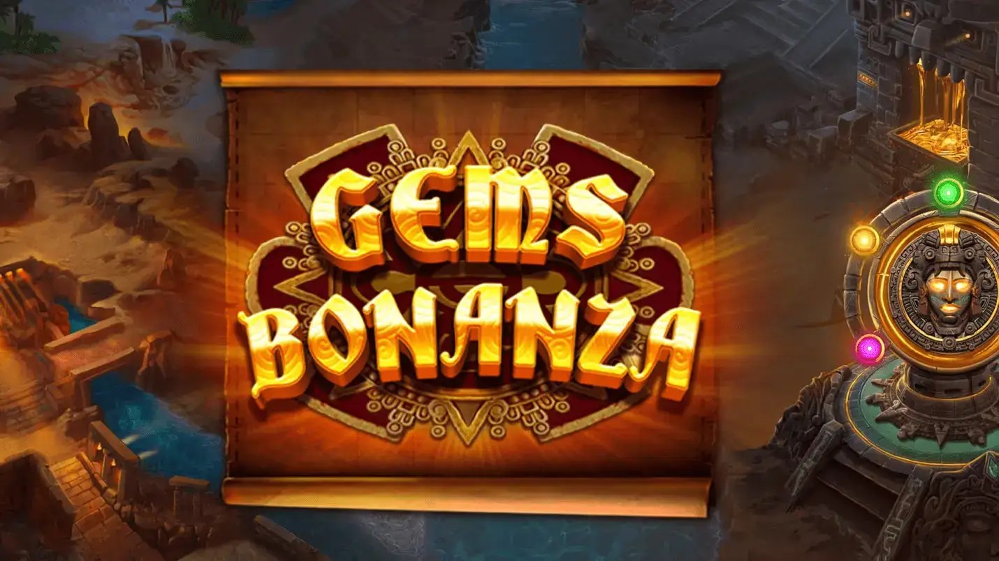 Official Slots logo: Gems Bonanza by Pragmatic Play at Mega Riches Casino