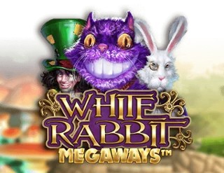 White Rabbit logo by Big Time Gaming Mega Riches Casino